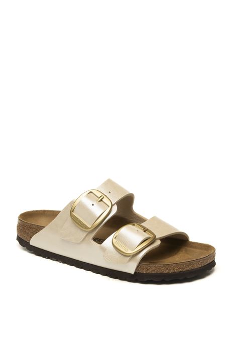 Arizona big buckle laminato pearl white BIRKENSTOCK | ARIZONA BIG BUCKLE1020021-PEARL WHITE